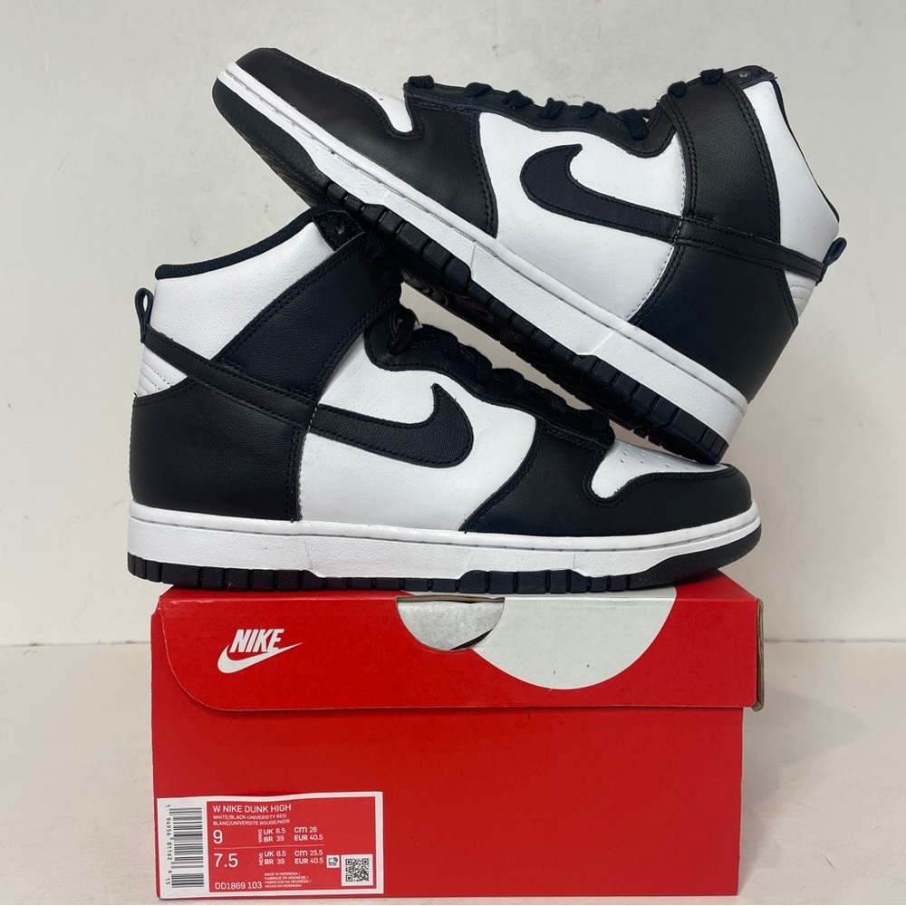 Nike Dunk High WMNS “Panda/Black White” 2022 - Picture 1 of 4